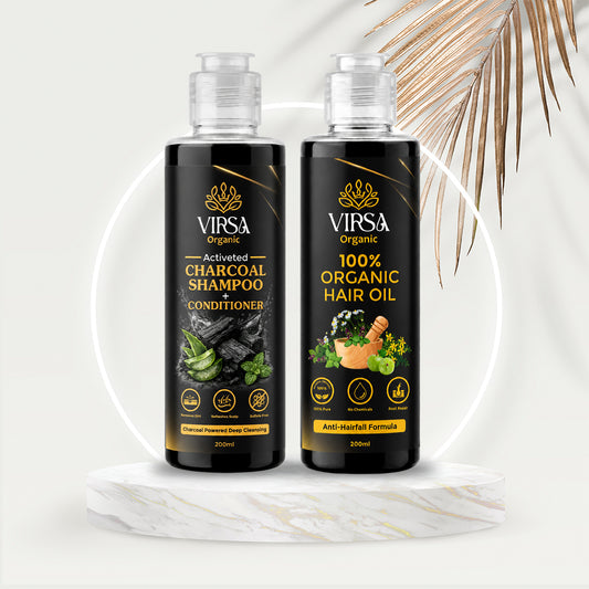 Virsa Organic Hair Oil & Shampoo Bundle
